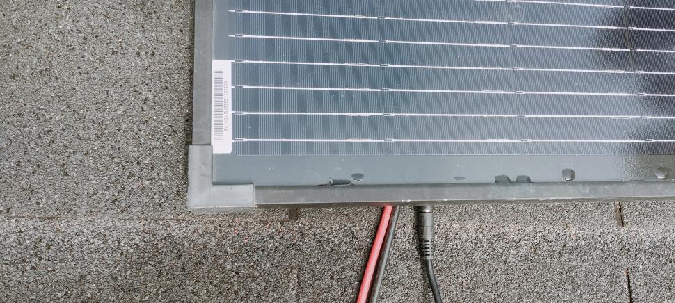 Solarpanel auf einem Dach